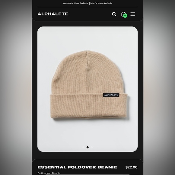 Alphalete bundle 2 pair of “Essential Foldover Beanie” NWT never worn! - Picture 5 of 8
